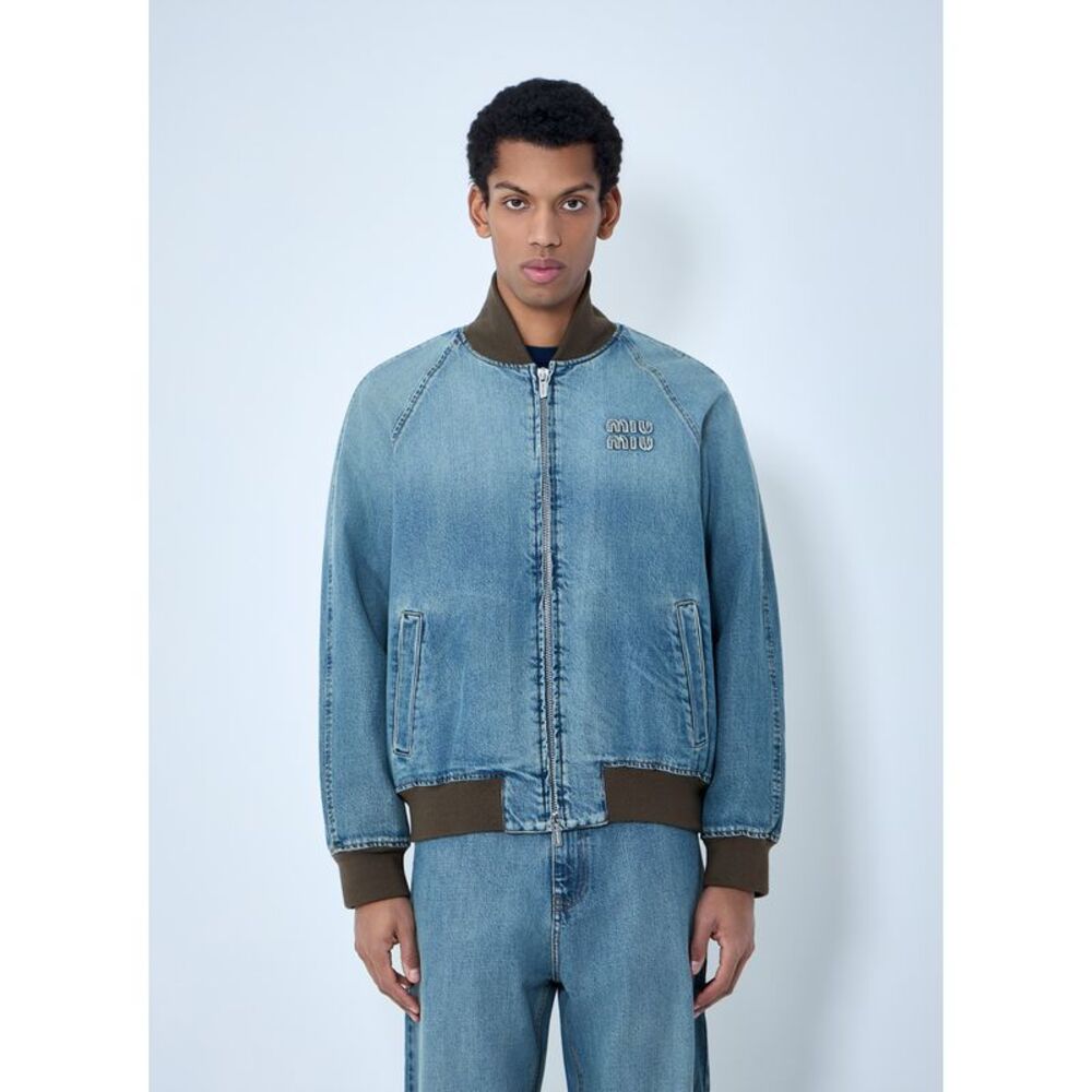 Miu Miu Men Denim Blouson Jacket